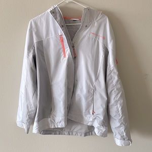 White rain jacket, size XL